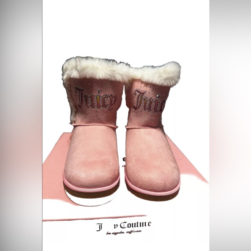 Juicy Couture Pink Faux Fur Boots (new)